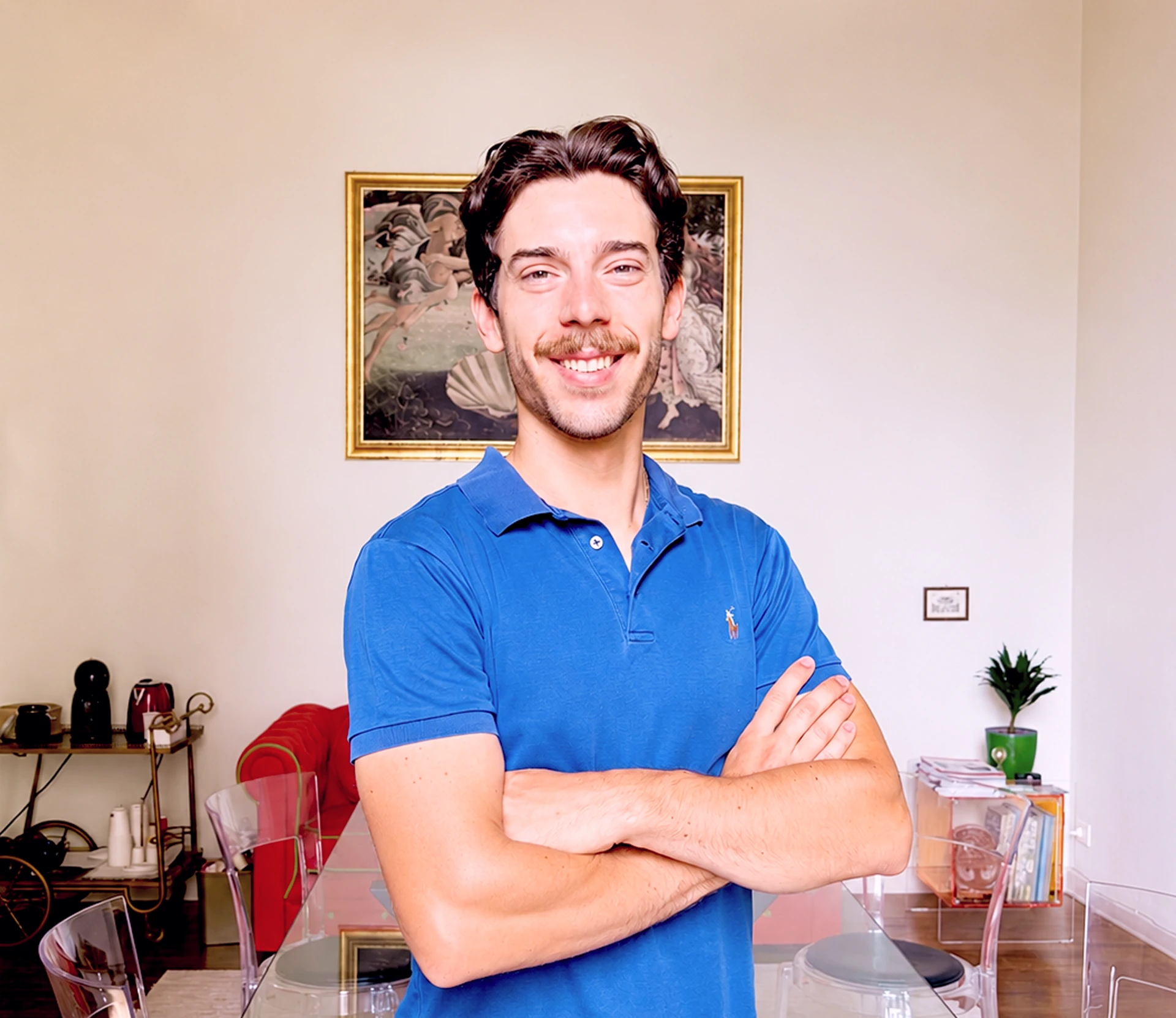 Ritratto del Geometra Simone Ciobotaru, responsabile cantieri dello Studio Tecnico Mensura