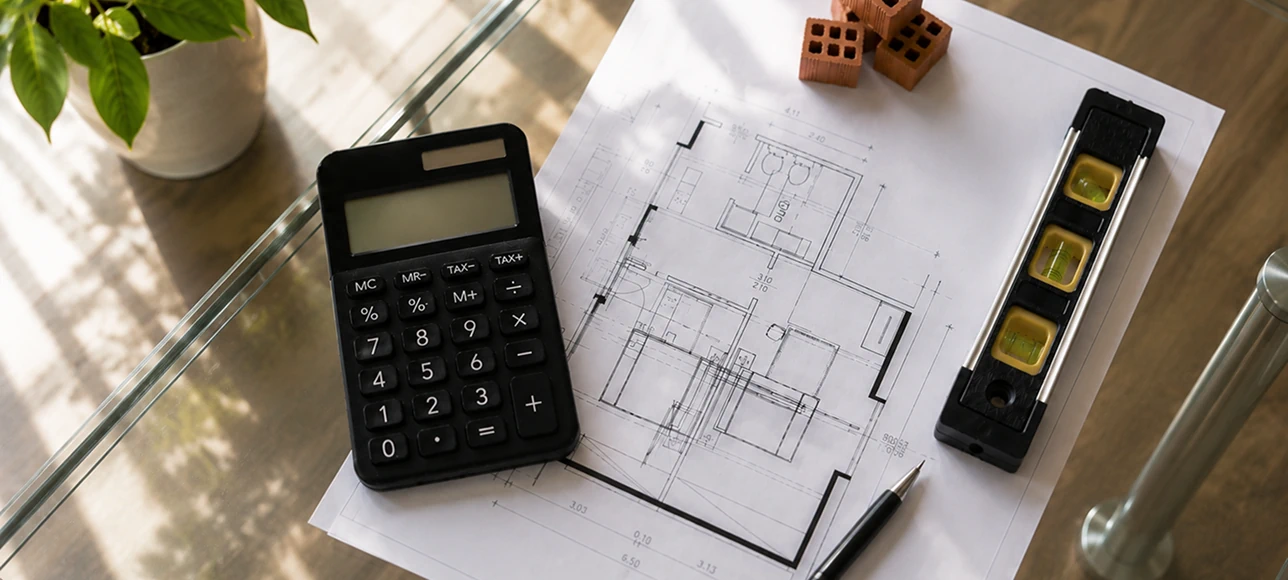 Calcolatrice e planimetria per la consulenza di gestione immobiliare e ottimizzazione fiscale